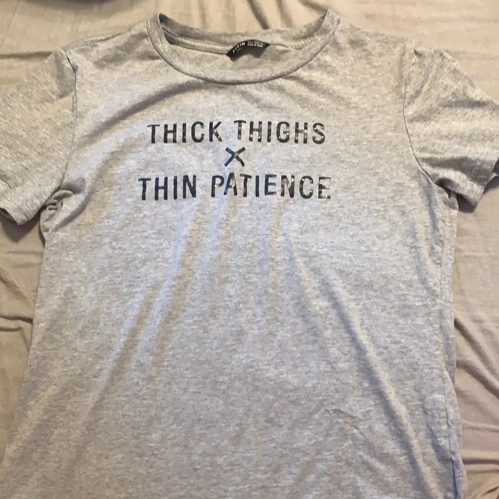 Short sleeve tee size 4, gray